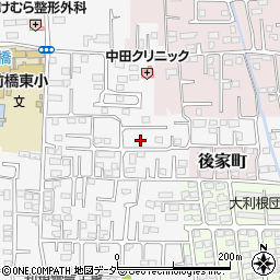 群馬県前橋市箱田町1058-6周辺の地図