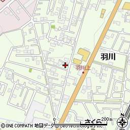 栃木県小山市羽川297周辺の地図