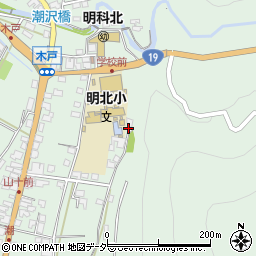 長野県安曇野市明科東川手潮878周辺の地図