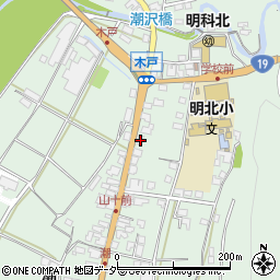 長野県安曇野市明科東川手潮847周辺の地図