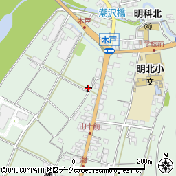 長野県安曇野市明科東川手潮384周辺の地図