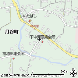 栃木県足利市月谷町52周辺の地図