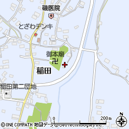 茨城県笠間市稲田2245周辺の地図