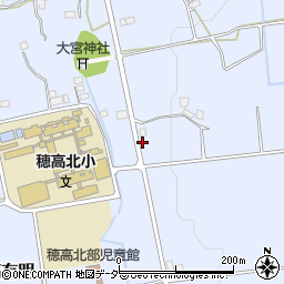 長野県安曇野市穂高有明古厩6602-2周辺の地図