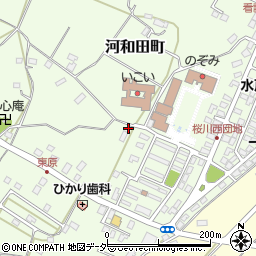 茨城県水戸市河和田町151周辺の地図