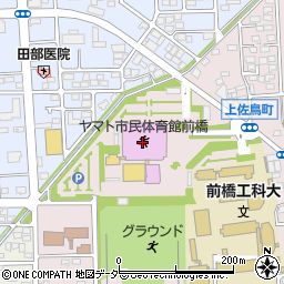 ヤマト市民体育館前橋周辺の地図