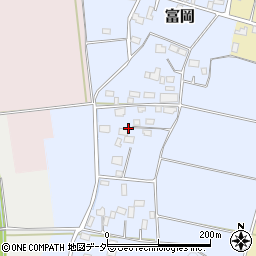 茨城県桜川市富岡周辺の地図
