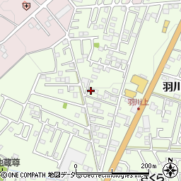栃木県小山市羽川300周辺の地図