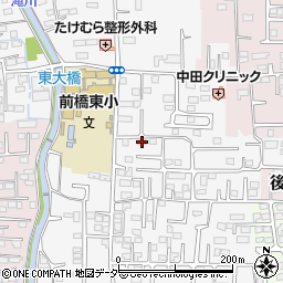 群馬県前橋市箱田町1050周辺の地図