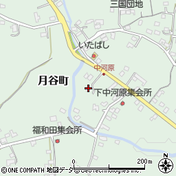 栃木県足利市月谷町57周辺の地図