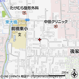 群馬県前橋市箱田町1054周辺の地図