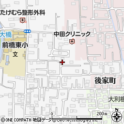 群馬県前橋市箱田町1058-16周辺の地図