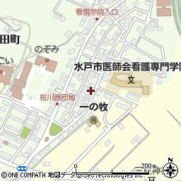 茨城県水戸市河和田町56-22周辺の地図