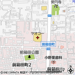 ヤオコー前橋箱田店周辺の地図