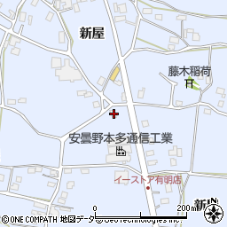 長野県安曇野市穂高有明新屋1063周辺の地図
