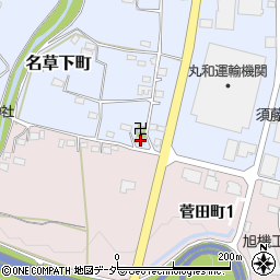 栃木県足利市名草下町104周辺の地図