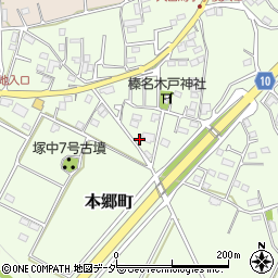 群馬県高崎市本郷町617周辺の地図