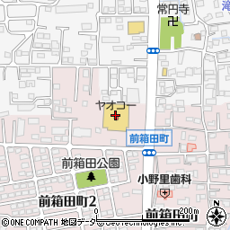 ヤオコー前橋箱田店周辺の地図