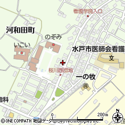 茨城県水戸市河和田町119-11周辺の地図