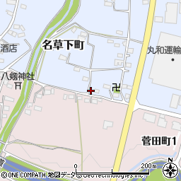 栃木県足利市名草下町106周辺の地図