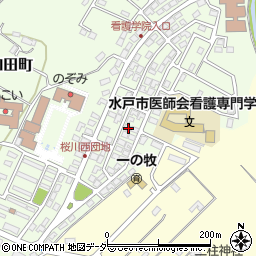 茨城県水戸市河和田町56-16周辺の地図