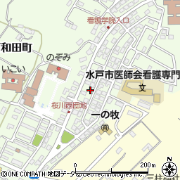 茨城県水戸市河和田町56-77周辺の地図