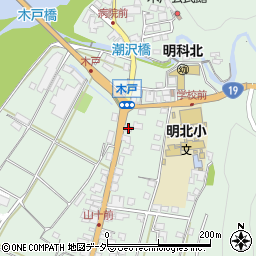 長野県安曇野市明科東川手潮840周辺の地図