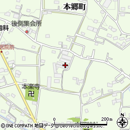 群馬県高崎市本郷町1499周辺の地図