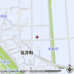 群馬県前橋市笂井町周辺の地図