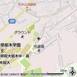 栃木県栃木市平井町428周辺の地図
