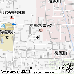 群馬県前橋市箱田町1040周辺の地図