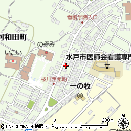 茨城県水戸市河和田町56-82周辺の地図