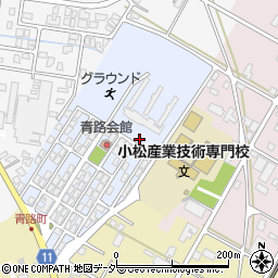 石川県小松市青路町周辺の地図