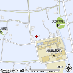 長野県安曇野市穂高有明新屋990周辺の地図