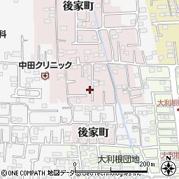 群馬県前橋市後家町141周辺の地図