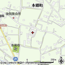 群馬県高崎市本郷町1498周辺の地図