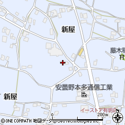 長野県安曇野市穂高有明新屋1130-1周辺の地図