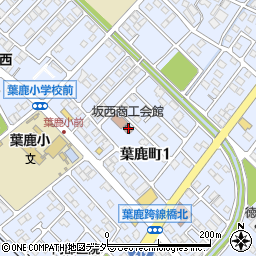坂西商工会館周辺の地図