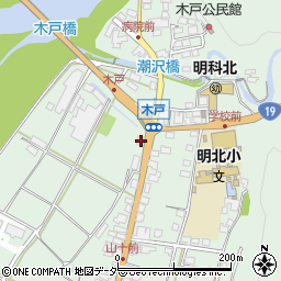 長野県安曇野市明科東川手潮858周辺の地図