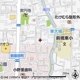 群馬県前橋市箱田町1649周辺の地図