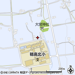 森田公文式穂高北教室周辺の地図
