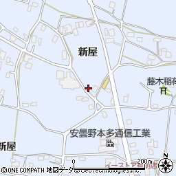 長野県安曇野市穂高有明新屋1103周辺の地図