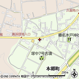 群馬県高崎市本郷町568周辺の地図