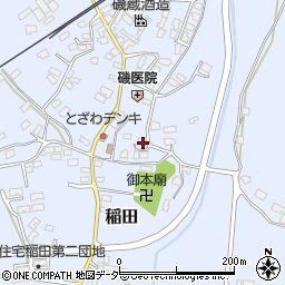 茨城県笠間市稲田2263周辺の地図