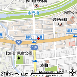 天狗納豆株式会社周辺の地図