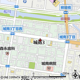 吉野家水戸城南店周辺の地図