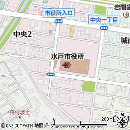 ローソンＳ水戸市役所店周辺の地図