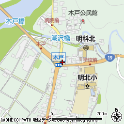 長野県安曇野市明科東川手潮859周辺の地図