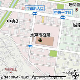 水戸市役所周辺の地図