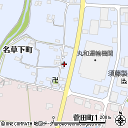 栃木県足利市名草下町38周辺の地図